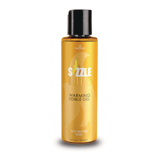 Sizzle Lips Butter Rum Warming Gel 4.2 oz. | 855559007327 | Available at EroticWarehouse.com