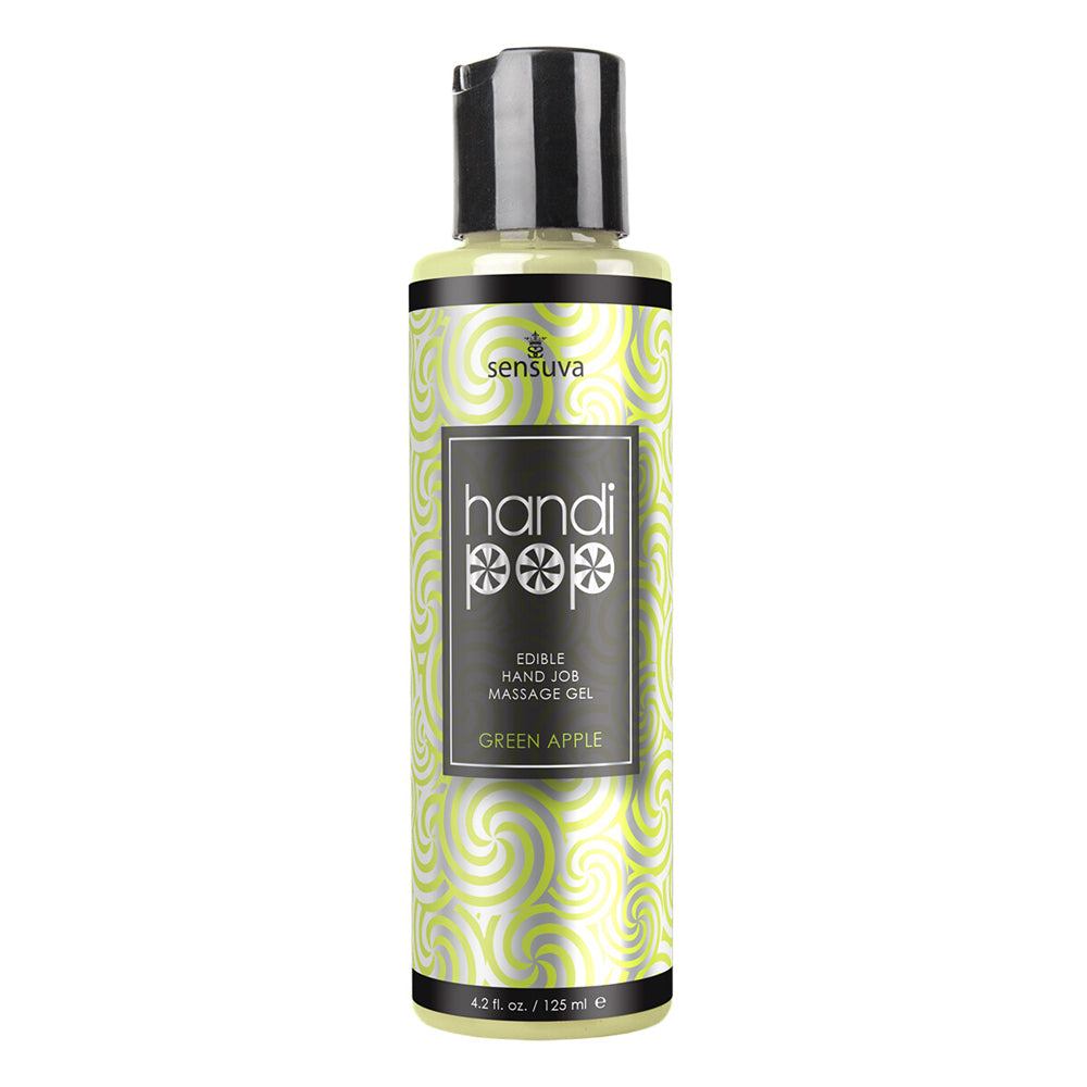Handipop Green Apple Hand Job Massage Gel 4.2 oz. | 855559007334 | Available at EroticWarehouse.com