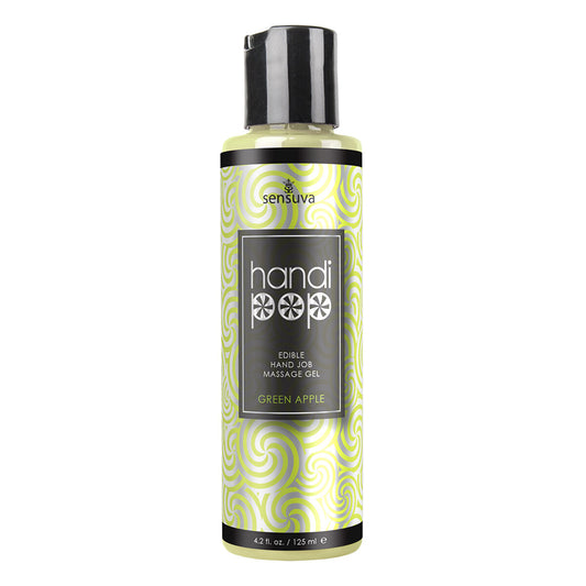 Handipop Green Apple Hand Job Massage Gel 4.2 oz. | 855559007334 | Available at EroticWarehouse.com