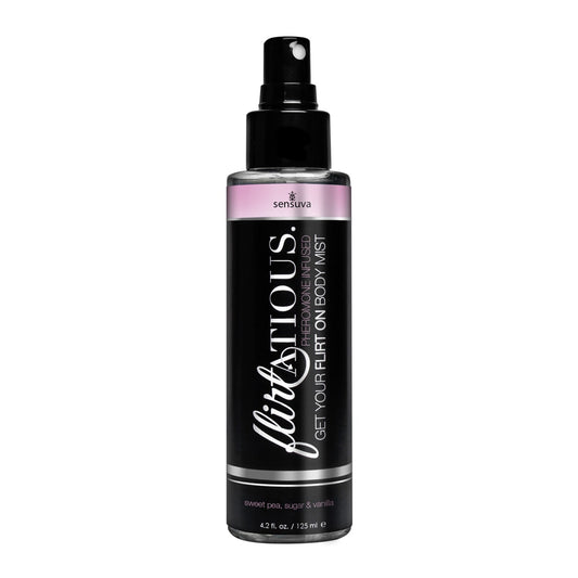 Flirtatious Vanilla Sugar & Sweet Pea Body Mist 4.2 oz. | 855559007549 | Available at EroticWarehouse.com