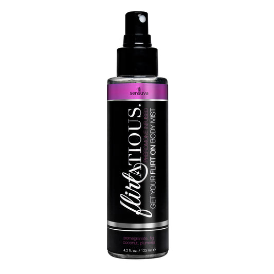 Flirtatious Pomegranate Fig Coconut & Plumeria Body Mist 4.2 oz. | 855559007563 | Available at EroticWarehouse.com