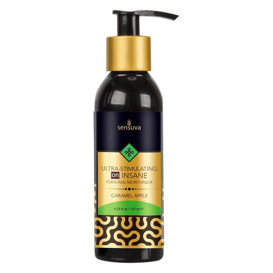 Ultra-Stimulating On Insane Personal Moisturizer Caramel Apple 4 oz. Bottle | 855559007839 | Available at EroticWarehouse.com