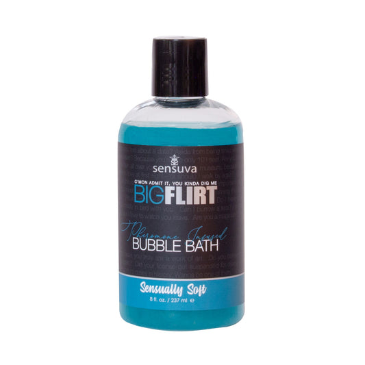 Big Flirt Pheromone Bubble Bath Sensually Soft 8 oz. Bottle | 855559008287 | Available at EroticWarehouse.com