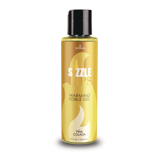 Sizzle Lips Pina Colada Warming Gel 4.2 oz. | 855559009024 | Available at EroticWarehouse.com
