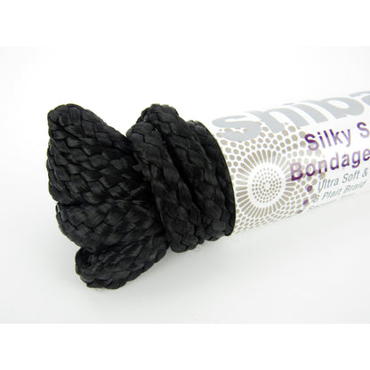 Shibari Rope Soft Silk Black 5M | 859612002588 | Available at EroticWarehouse.com