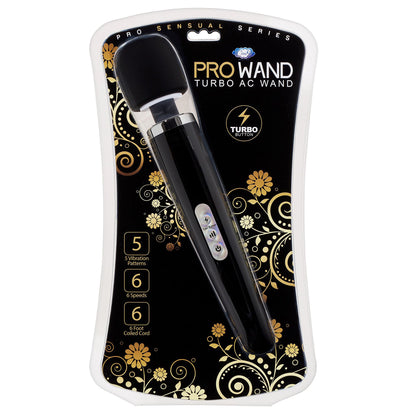 Cloud 9 Turbo Ac Powered Wand Black Pro Sensual Series | 860008249715 | Available at EroticWarehouse.com