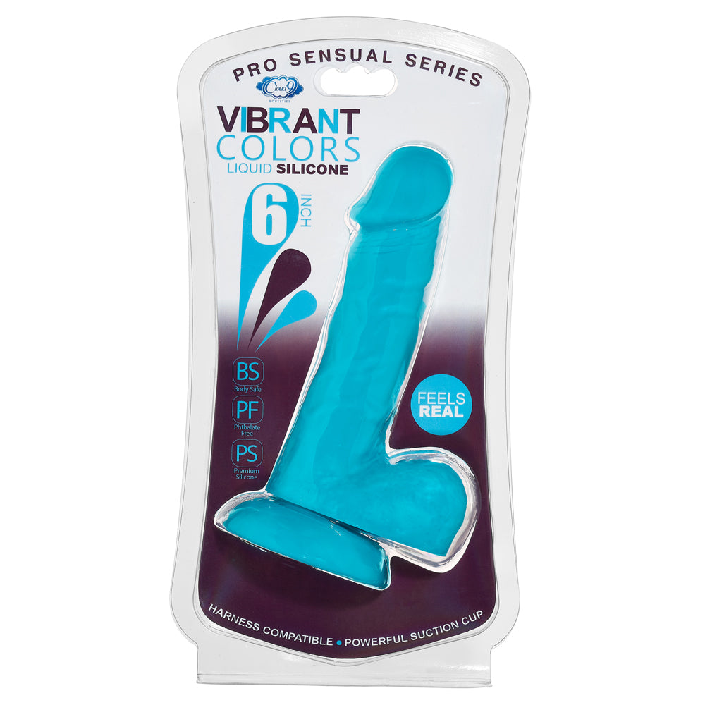 Cloud 9 Pro Sensual Vibrant Colors 6'' Blue | 860008249739 | Available at EroticWarehouse.com