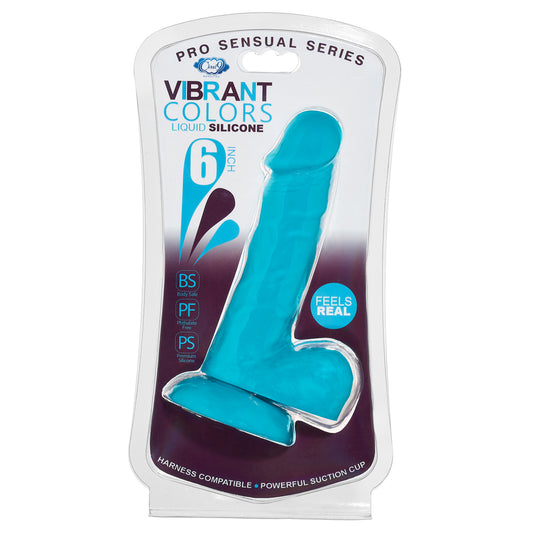 Cloud 9 Pro Sensual Vibrant Colors 6'' Blue | 860008249739 | Available at EroticWarehouse.com
