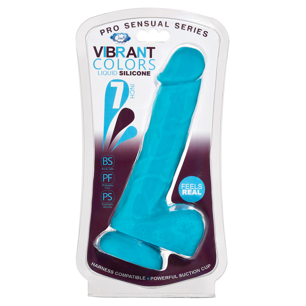 Cloud 9 Pro Sensual Vibrant Colors 7'' Blue | 860008249753 | Available at EroticWarehouse.com