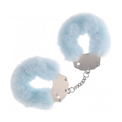 Ouch! Heavy-Duty Fluffy Handcuffs Powder Blue | 8714273043092 | Available at EroticWarehouse.com