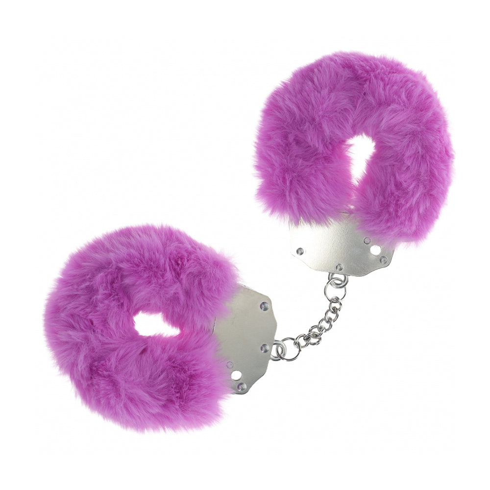 Ouch! Heavy-Duty Fluffy Handcuffs Purple | 8714273043115 | Available at EroticWarehouse.com