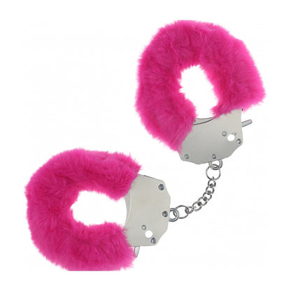 Ouch! Heavy-Duty Fluffy Handcuffs Pink | 8714273043122 | Available at EroticWarehouse.com