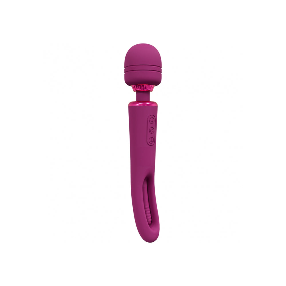 Vive Kiku Double Wand With G-Spot Flapping Pink | 8714273051820 | Available at EroticWarehouse.com