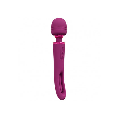 Vive Kiku Double Wand With G-Spot Flapping Pink | 8714273051820 | Available at EroticWarehouse.com