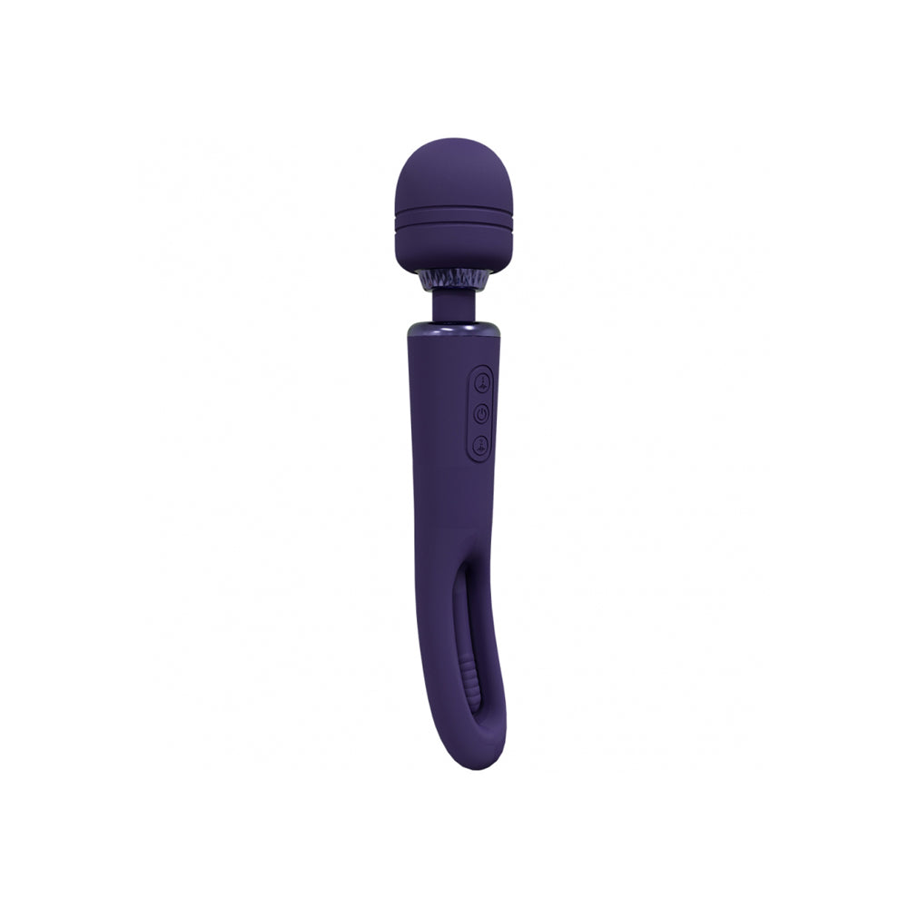 Vive Kiku Double Wand With G-Spot Flapping Purple | 8714273051837 | Available at EroticWarehouse.com