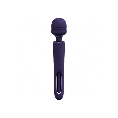Vive Kiku Double Wand With G-Spot Flapping Purple | 8714273051837 | Available at EroticWarehouse.com