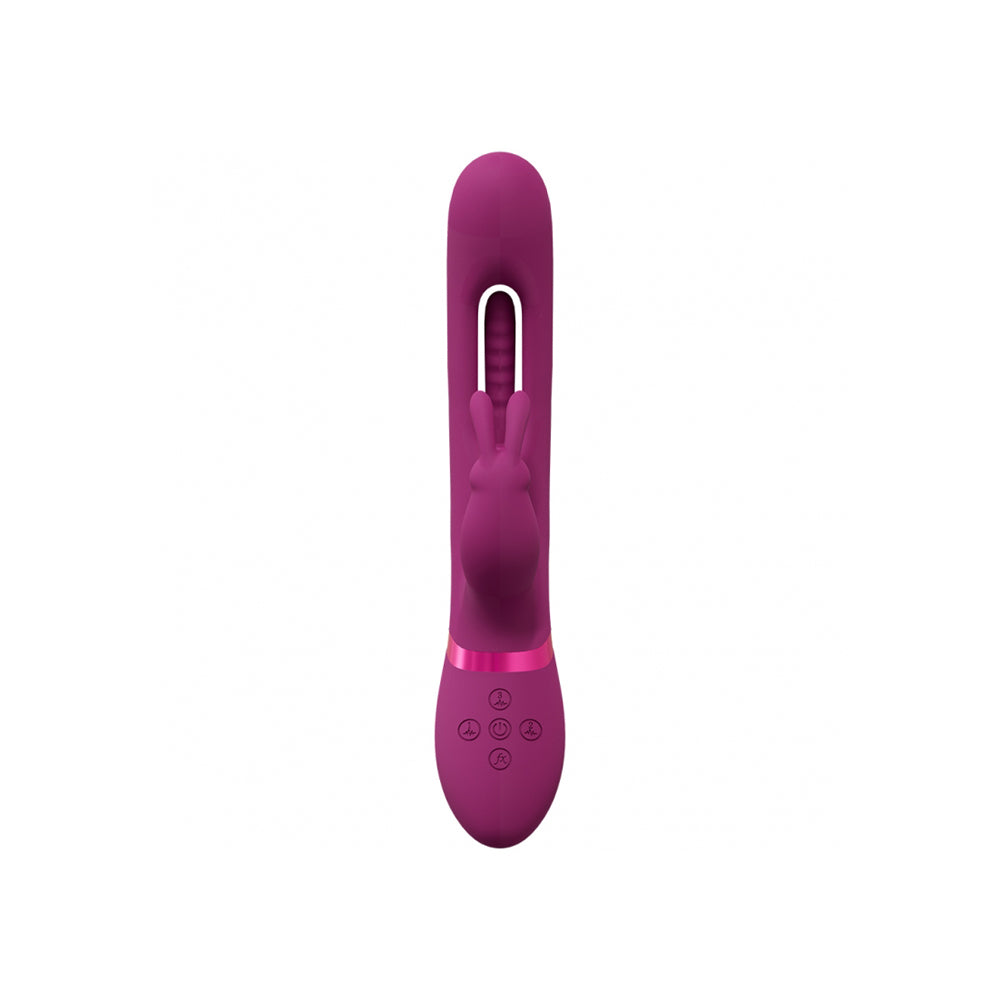 Vive Mika Triple Rabbit With G-Spot Flapping Pink | 8714273051844 | Available at EroticWarehouse.com