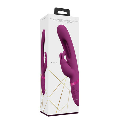 Vive Mika Triple Rabbit With G-Spot Flapping Pink | 8714273051844 | Available at EroticWarehouse.com