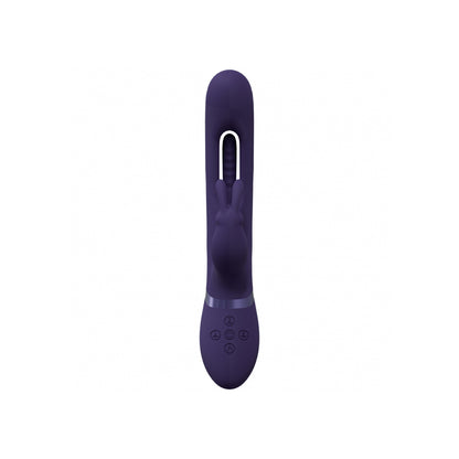 Vive Mika Triple Rabbit With G-Spot Flapping Purple | 8714273051851 | Available at EroticWarehouse.com