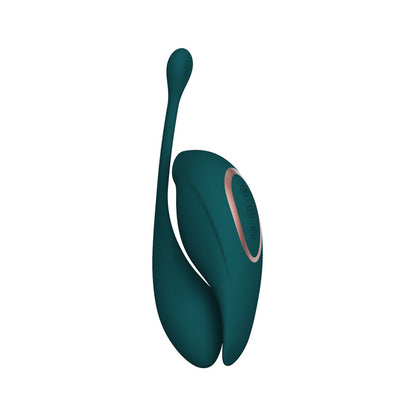 Twitch 2 Rechargeable Suction & Flapping Vibrator With Remote Control Vibrating Egg Forest Green | 8714273051943 | Available at EroticWarehouse.com