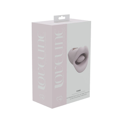 Kiss 10 Speed Suction & Vibrating Mouth Silicone Rechargeable Waterproof Pink | 8714273052087 | Available at EroticWarehouse.com