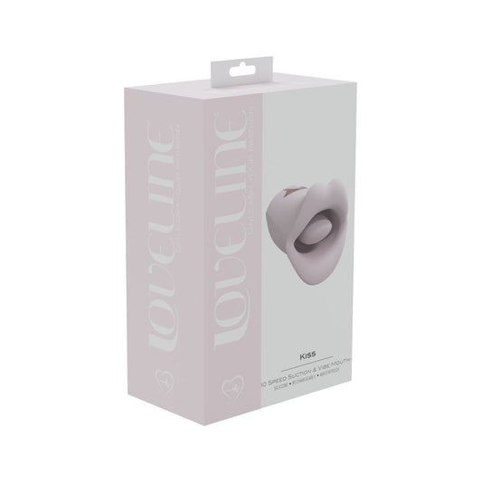 Kiss 10 Speed Suction & Vibrating Mouth Silicone Rechargeable Waterproof Pink | 8714273052087 | Available at EroticWarehouse.com