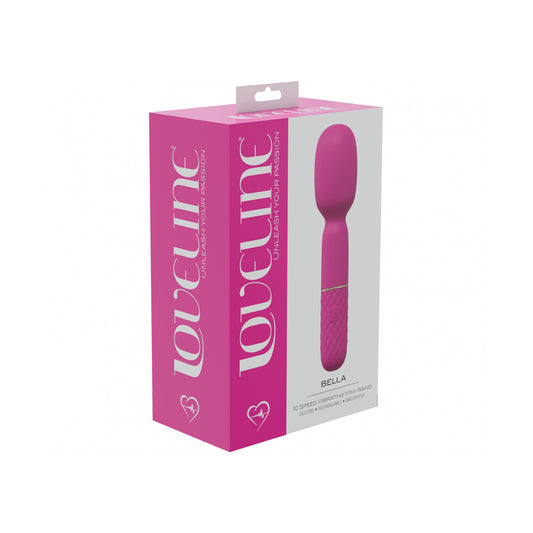 Bella 10 Speed Vibrating Mini-Wand Silicone Rechargeable Waterproof Pink | 8714273052124 | Available at EroticWarehouse.com