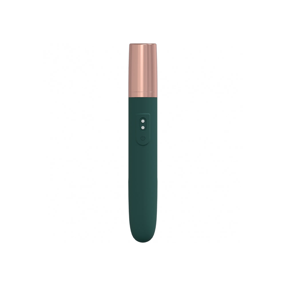 The Traveler 10 Speed Travel Vibe Silicone Rechargeable Waterproof Forest Green | 8714273052520 | Available at EroticWarehouse.com