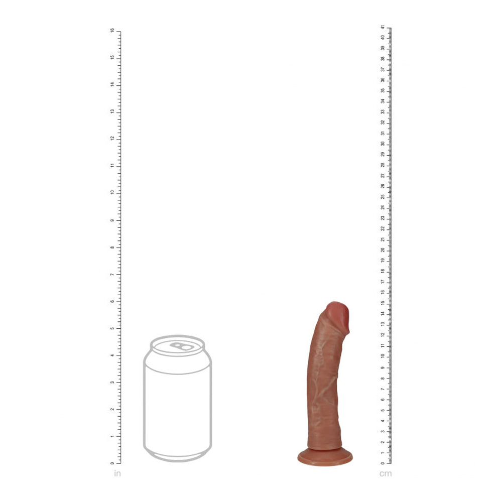 6" Vibrating Cock Regular Curved Tan | 8714273053923 | Available at EroticWarehouse.com