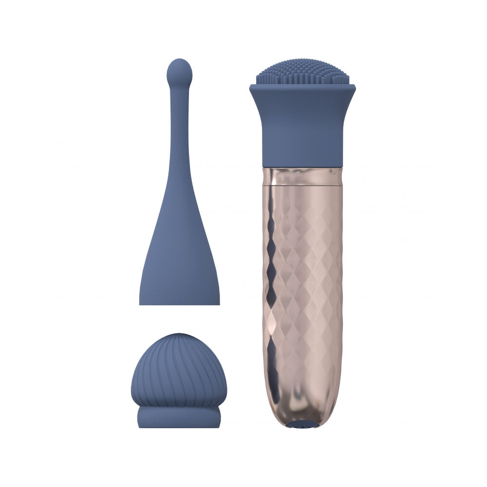 Loveline The Thrill 10 Speed Silicone Rechargeable Splashproof Blue | 8714273055019 | Available at EroticWarehouse.com