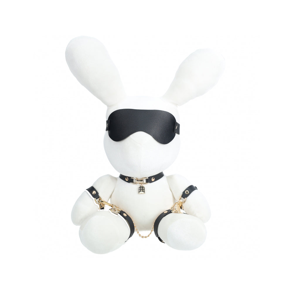 S-Line Rabbit Bondage Velvet Large White | 8714273055590 | Available at EroticWarehouse.com