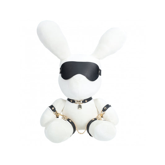 S-Line Rabbit Bondage Velvet Large White | 8714273055590 | Available at EroticWarehouse.com