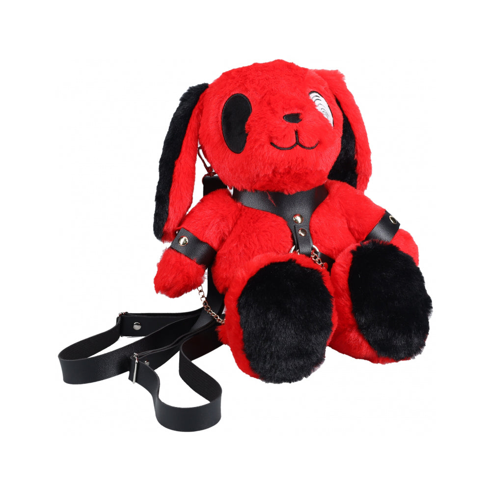 S-Line Bunny Backpack Circle Eye Large Red | 8714273055798 | Available at EroticWarehouse.com