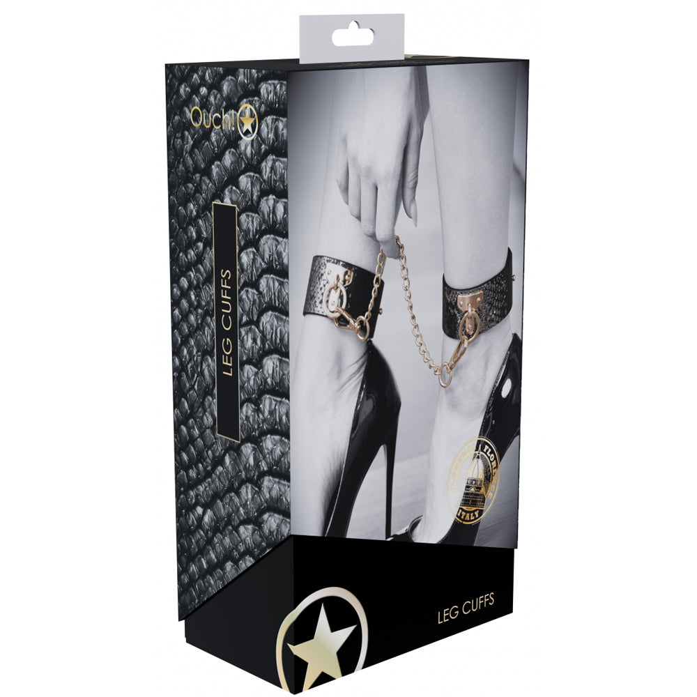 Ouch! Florence Collection Leg Cuffs | 8714273056597 | Available at EroticWarehouse.com