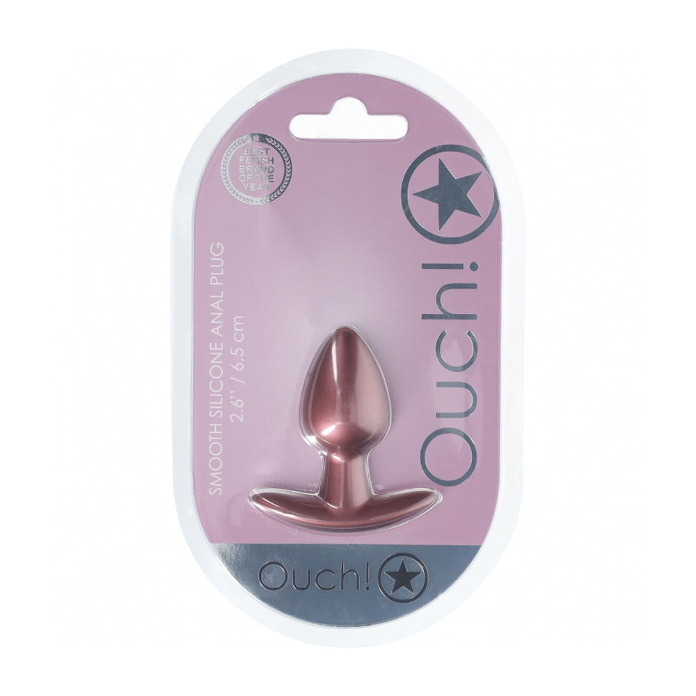 Ouch! Anal Plug Small Silicone Rose Gold | 8714273056849 | Available at EroticWarehouse.com
