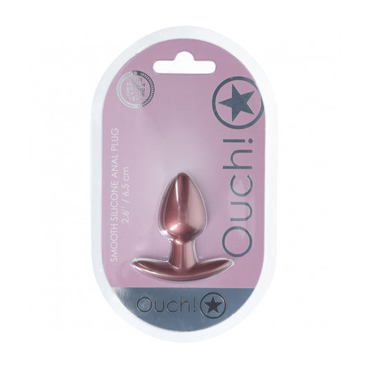 Ouch! Anal Plug Small Silicone Rose Gold | 8714273056849 | Available at EroticWarehouse.com