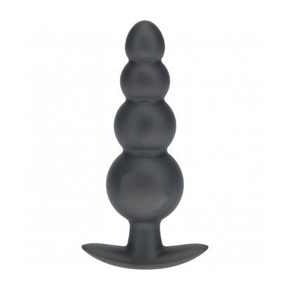 Ouch! Beaded Anal Plug Silicone Gun Metal | 8714273056931 | Available at EroticWarehouse.com