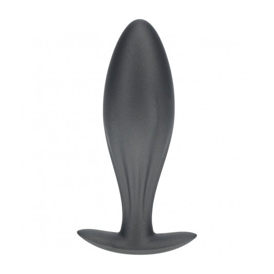 Ouch! Oval Anal Plug Silicone Gun Metal | 8714273056979 | Available at EroticWarehouse.com