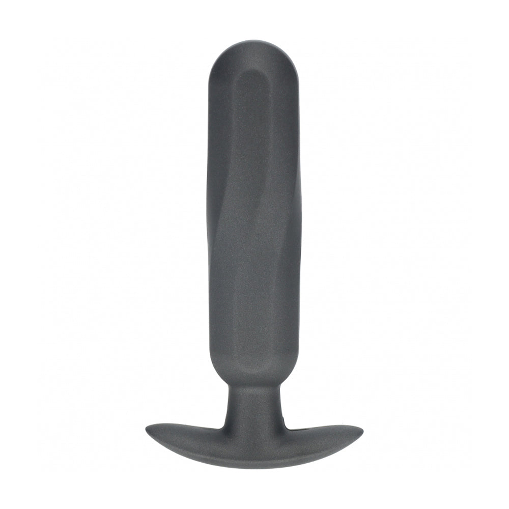 Ouch! Oblong Anal Plug Silicone Gun Metal | 8714273057037 | Available at EroticWarehouse.com