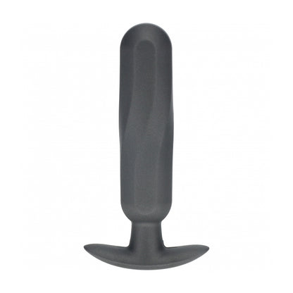 Ouch! Oblong Anal Plug Silicone Gun Metal | 8714273057037 | Available at EroticWarehouse.com