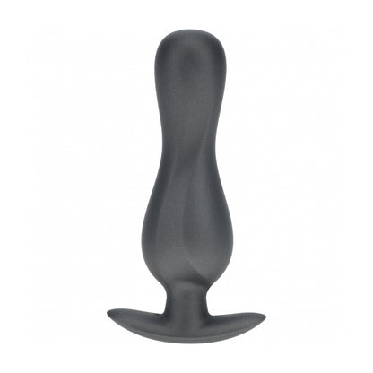 Ouch! Curvy Anal Plug Silicone Gun Metal | 8714273057112 | Available at EroticWarehouse.com