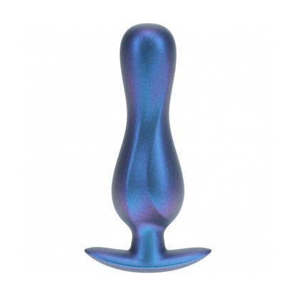 Ouch! Curvy Anal Plug Silicone Metallic Blue | 8714273057129 | Available at EroticWarehouse.com