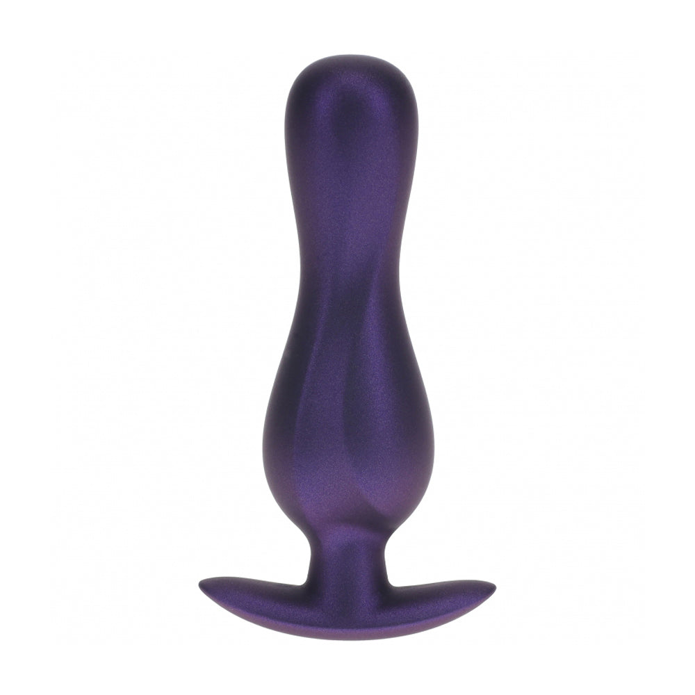 Ouch! Curvy Anal Plug Silicone Metallic Purple | 8714273057136 | Available at EroticWarehouse.com