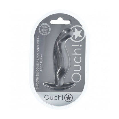 Ouch! P-Spot Anal Plug Silicone Gun Metal | 8714273057198 | Available at EroticWarehouse.com