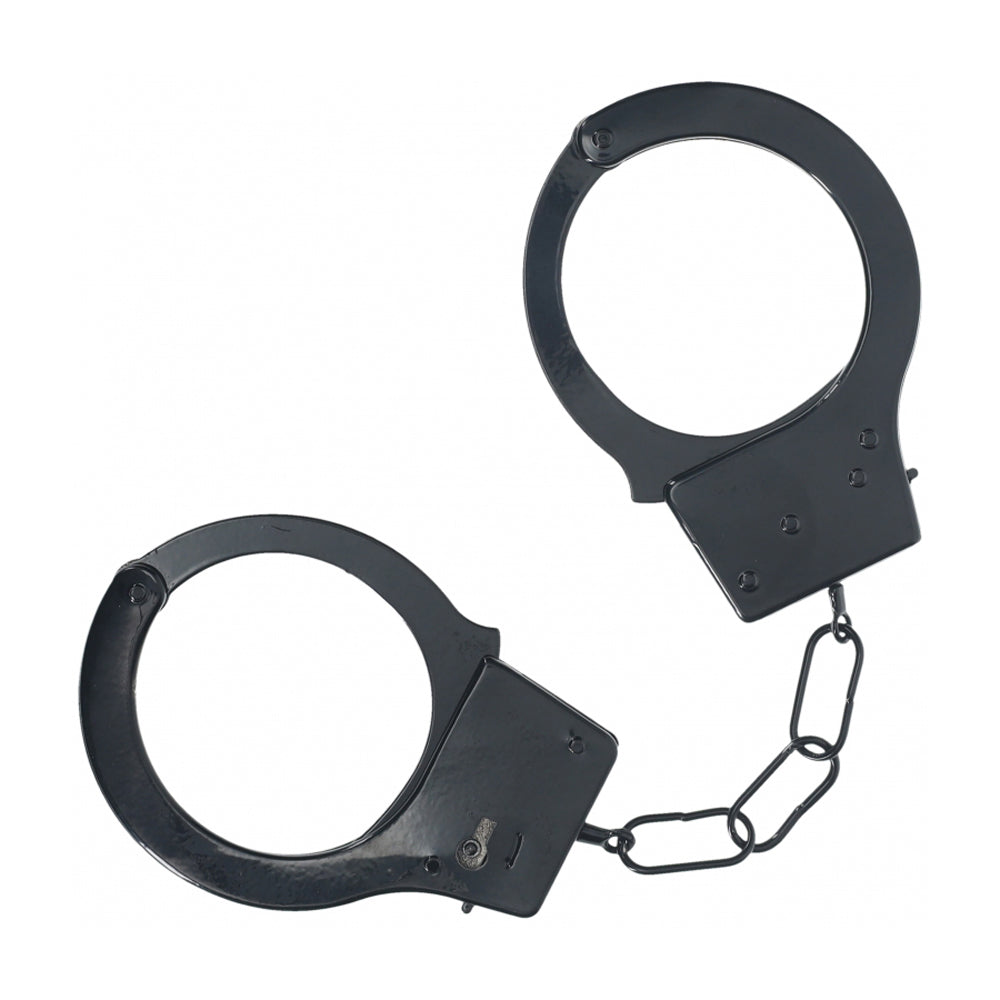Ouch! Classic Metal Handcuffs Black | 8714273058263 | Available at EroticWarehouse.com