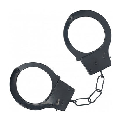 Ouch! Classic Metal Handcuffs Black | 8714273058263 | Available at EroticWarehouse.com