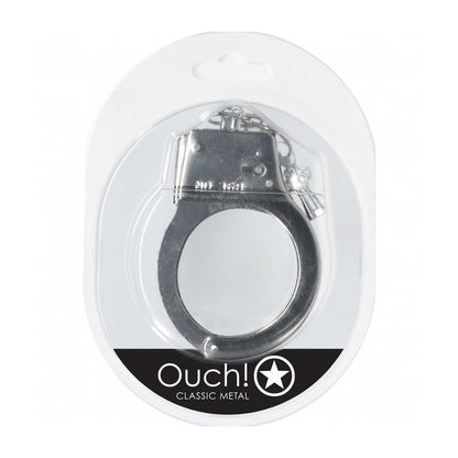Ouch! Classic Metal Handcuffs Silver | 8714273058300 | Available at EroticWarehouse.com