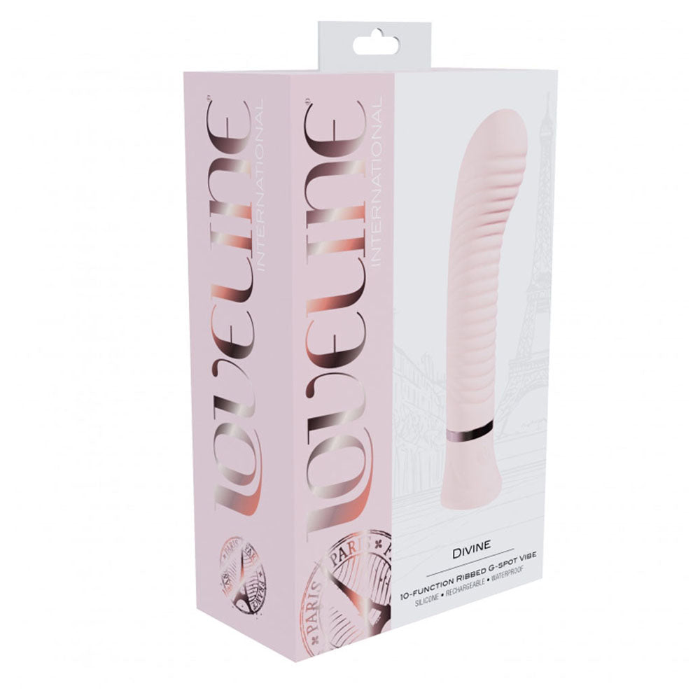Loveline Divine Ribbed G-Spot Vibe Pink | 8714273058461 | Available at EroticWarehouse.com