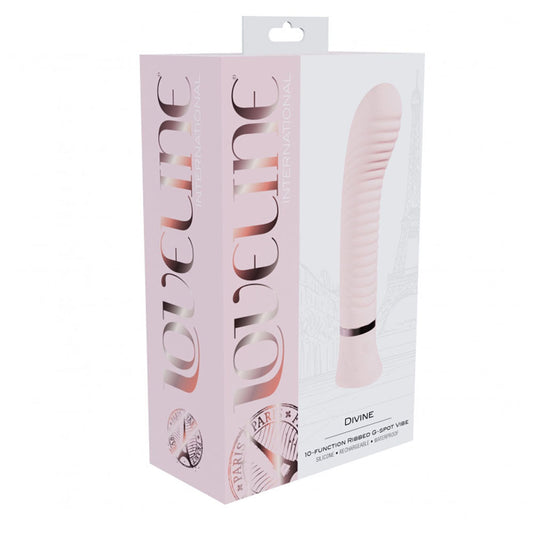Loveline Divine Ribbed G-Spot Vibe Pink | 8714273058461 | Available at EroticWarehouse.com