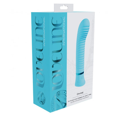 Loveline Divine Ribbed G-Spot Vibe Blue | 8714273058478 | Available at EroticWarehouse.com